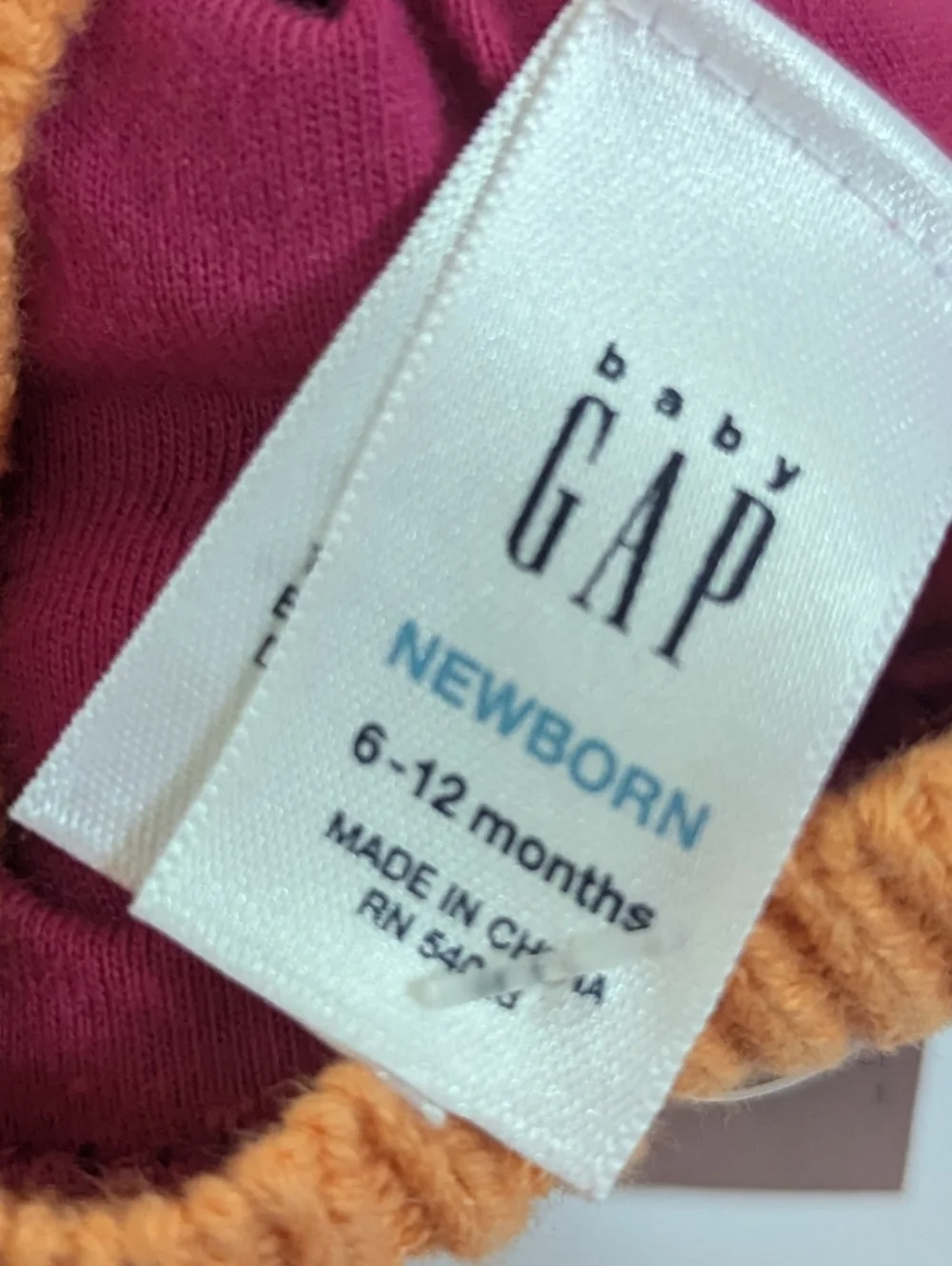 Baby Gap Hat 6-12m Girls Pink Polka Dot